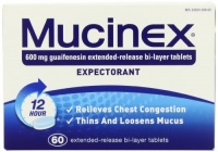 Mucinex Extended-Release Bi-Layer Tablets, 60 Count Mucinex Extended-Release Bi-Layer Tablets, 60 Count