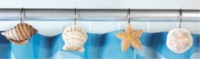 Seashell Bathroom Shower Curtain Hooks Set, assorted ant Seashell Bathroom Shower Curtain Hooks Set, assorted ant
