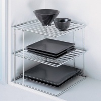 Organize It All Chrome Corner-Shelf 1824 Organize It All Chrome Corner-Shelf 1824