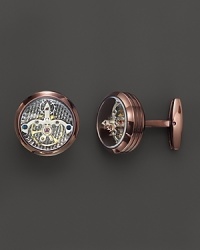 TF Est. 1968 Brown PVD Tourbillon Cufflinks TF Est. 1968 Brown PVD Tourbillon Cufflinks