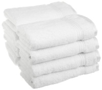 Superior Egyptian Cotton 8 Piece Hand Towel Set, White Superior Egyptian Cotton 8 Piece Hand Towel Set, White
