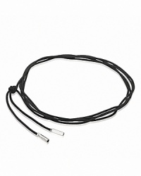 Put a bohemian twist on your PANDORA pieces with a black color cord, worn either as a necklace or wrap bracelet. Sterling silver logo-engraved tips complete the look. Put a bohemian twist on your PANDORA pieces with a black color cord, worn either as a necklace or wrap bracelet. Sterling silver logo-engraved tips complete the look.
