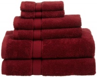 Pinzon Basics 100-Percent Egyptian Cotton 725-Gram 6-Piece Towel Set, Cranberry Pinzon Basics 100-Percent Egyptian Cotton 725-Gram 6-Piece Towel Set, Cranberry