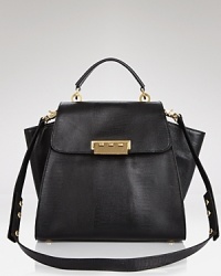 Throw something chic over your shoulder with this top handle satchel from Z Spoke Zac Posen. In leather with a shapely silhouette, it's the bag that no outfit should be without. Throw something chic over your shoulder with this top handle satchel from Z Spoke Zac Posen. In leather with a shapely silhouette, it's the bag that no outfit should be without.