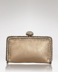 Sparkling crystals feel coolly edgy on this Clara Kasavina clutch. Gritty and glam at once, its a match for skyscraper heels and a model-off-duty attitude. Sparkling crystals feel coolly edgy on this Clara Kasavina clutch. Gritty and glam at once, its a match for skyscraper heels and a model-off-duty attitude.