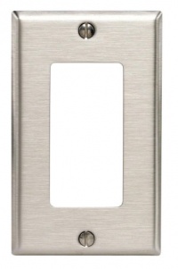 Leviton 84401-40 1-Gang Decora/GFCI Device Decora Wallplate, Device Mount, Stainless Steel Leviton 84401-40 1-Gang Decora/GFCI Device Decora Wallplate, Device Mount, Stainless Steel