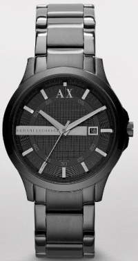 Armani Exchange Mens Black Stainless Steel Bracele Armani Exchange Mens Black Stainless Steel Bracele