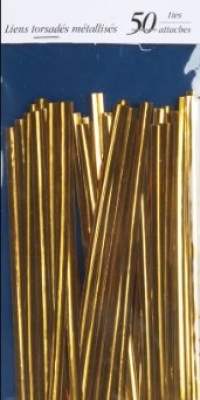 Wilton Twist Ties 5 50/pkg-gold Wilton Twist Ties 5 50/pkg-gold