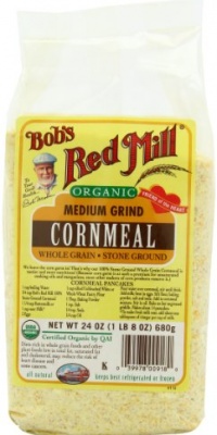 Bob's Red Mill Organic Cornmeal Medium, 24-Ounce (Pack of 4) Bob's Red Mill Organic Cornmeal Medium, 24-Ounce (Pack of 4)