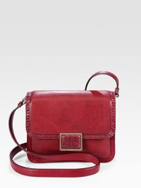 EXCLUSIVELY AT SAKS. A luxurious python-embossed leather trimmed style with a boxy frame and a sleek design.Adjustable shoulder strap, 19-22½ dropPush-lock flap closureOne inside zip pocketTwo inside open pocketsFully lined8¾W X 7H X 2¾DImported EXCLUSIVELY AT SAKS. A luxurious python-embossed leather trimmed style with a boxy frame and a sleek design.Adjustable shoulder strap, 19-22½ dropPush-lock flap closureOne inside zip pocketTwo inside open pocketsFully lined8¾W X 7H X 2¾DImported