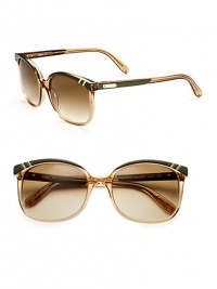 THE LOOKRounded cat eye silhouetteAcetateMetal logo at temple UV protectionSignature case includedTHE COLORTranslucent khaki frames with light brown gradient lensesORIGINMade in France THE LOOKRounded cat eye silhouetteAcetateMetal logo at temple UV protectionSignature case includedTHE COLORTranslucent khaki frames with light brown gradient lensesORIGINMade in France