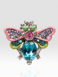 From the Pins Collection, add a glimmering flourish to any outfit with the Clem Fly Tack Pin.Enamel and crystalSilvertoneHandmade, hand-enameled and hand-set.75L X 1WImported From the Pins Collection, add a glimmering flourish to any outfit with the Clem Fly Tack Pin.Enamel and crystalSilvertoneHandmade, hand-enameled and hand-set.75L X 1WImported