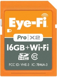 Eye-Fi 16GB Pro X2 SDHC Class 10 Wireless Flash Memory Card Frustration Free Packaging EYE-FI-16PC-FF Eye-Fi 16GB Pro X2 SDHC Class 10 Wireless Flash Memory Card Frustration Free Packaging EYE-FI-16PC-FF