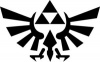 Legend of Zelda Triforce - 6 BLACK - Car, Truck, Notebook, Vinyl Decal Sticker