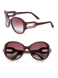THE LOOKOversized oval silhouetteAcetate framesCutout metal logo at templesUV protectionSignature case includedTHE COLORMauve pink frames with brown gradient lensesORIGINMade in France THE LOOKOversized oval silhouetteAcetate framesCutout metal logo at templesUV protectionSignature case includedTHE COLORMauve pink frames with brown gradient lensesORIGINMade in France
