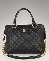 A classic and ultra-luxe quilted leather satchel from Marc Jacobs. A classic and ultra-luxe quilted leather satchel from Marc Jacobs.