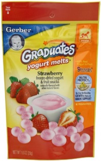Gerber Graduates Yogurt Melts, Strawberry, 1 Ounce Gerber Graduates Yogurt Melts, Strawberry, 1 Ounce