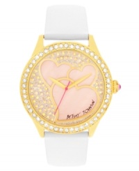Keep your love strong with this fresh watch design from the always-lovely Betsey Johnson. Keep your love strong with this fresh watch design from the always-lovely Betsey Johnson.
