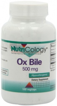 Nutricology Ox Bile, 500 mg, 100 Vegetarian Capsules Nutricology Ox Bile, 500 mg, 100 Vegetarian Capsules