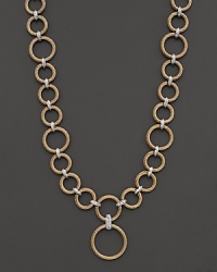 Charriol Stainless Steel & Yellow PVD Necklace, .09 Ct.t.w. Charriol Stainless Steel & Yellow PVD Necklace, .09 Ct.t.w.
