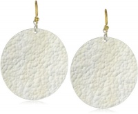 GURHAN Lush Silver with High Karat Gold Accents Hammered Earrings GURHAN Lush Silver with High Karat Gold Accents Hammered Earrings