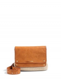 THE LOOKAdjustable leather crossbody strapCanvas constructionFold-over leather flap with logo print on the frontMagnetic flap closureOne outside zip pocket under the flapID slip pocket on the flapOne inside open pocketOne inside zip pocketInside logo detailTHE MEASUREMENTCrossbody strap, 12-24 drop9W X 7H X 3DTHE MATERIALCanvasLeatherFully linedORIGINImported THE LOOKAdjustable leather crossbody strapCanvas constructionFold-over leather flap with logo print on the frontMagnetic flap closureOne outside zip pocket under the flapID slip pocket on the flapOne inside open pocketOne inside zip pocketInside logo detailTHE MEASUREMENTCrossbody strap, 12-24 drop9W X 7H X 3DTHE MATERIALCanvasLeatherFully linedORIGINImported