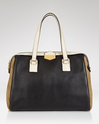 MARC BY MARC JACOBS is having a color block party. This ladylike satchel flaunts a structured, sophisticated shape and on-trend tonal leather detailing. MARC BY MARC JACOBS is having a color block party. This ladylike satchel flaunts a structured, sophisticated shape and on-trend tonal leather detailing.