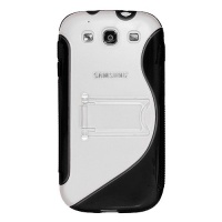 Amzer AMZ94165 Protective TPU Skin Case Cover with Kickstand for Samsung GALAXY S III GT-I9300/Samsung GALAXY S 3 I9300 - Retail Packaging - Black Amzer AMZ94165 Protective TPU Skin Case Cover with Kickstand for Samsung GALAXY S III GT-I9300/Samsung GALAXY S 3 I9300 - Retail Packaging - Black