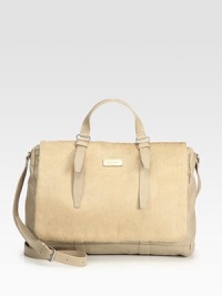 An everyday classic updated in luxurious hair calf and leather for a glamorously quirky design .Top handle, 4 dropAdjustable shoulder strap, 18½-21½ dropMagnetic snap flap closure with zipperOne inside zip pocketCotton lining13W X 9H X 5DImported An everyday classic updated in luxurious hair calf and leather for a glamorously quirky design .Top handle, 4 dropAdjustable shoulder strap, 18½-21½ dropMagnetic snap flap closure with zipperOne inside zip pocketCotton lining13W X 9H X 5DImported