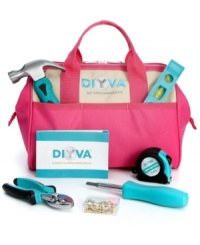 The ideal accessory for every it girl on her own, this 10-piece tool kit from DIYVA by Barbara K is outfitted with everything you need for impromptu home repairs. From an ergonomic hammer to a petite pair of pliers, you'll be ready for leaks, squeaks, and anything in between. The ideal accessory for every it girl on her own, this 10-piece tool kit from DIYVA by Barbara K is outfitted with everything you need for impromptu home repairs. From an ergonomic hammer to a petite pair of pliers, you'll be ready for leaks, squeaks, and anything in between.