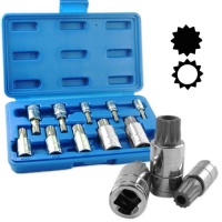 Neiko 10-Piece XZN Triple Square Spline Bit Socket Set, Quality S2 XZN Bits Neiko 10-Piece XZN Triple Square Spline Bit Socket Set, Quality S2 XZN Bits