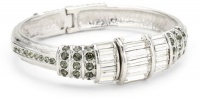 Judith Leiber Jewelry Baguette and Pave Swarovski Magnetic Closure Bracelet Judith Leiber Jewelry Baguette and Pave Swarovski Magnetic Closure Bracelet