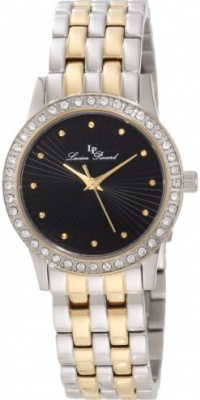 Lucien Piccard Women's 11696-SG-11 Monte Velan Black Textured Dial Two Tone Stainless Steel Watch Lucien Piccard Women's 11696-SG-11 Monte Velan Black Textured Dial Two Tone Stainless Steel Watch