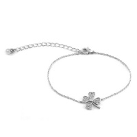 Briley's Lucky CZ Pave Four Leaf Clover Bracelet - 8 Briley's Lucky CZ Pave Four Leaf Clover Bracel