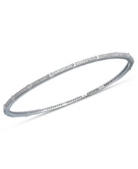 Stack on endless dazzle! This glamorous bangle bracelet from CRISLU is the perfect layering piece with cubic zirconia sparkle (1-1/4 ct. t.w.). Set in pure platinum over sterling silver. Approximate diameter: 2-1/2 inches. Stack on endless dazzle! This glamorous bangle bracelet from CRISLU is the perfect layering piece with cubic zirconia sparkle (1-1/4 ct. t.w.). Set in pure platinum over sterling silver. Approximate diameter: 2-1/2 inches.