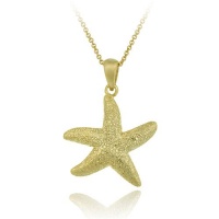 18K Gold over Sterling Silver Starfish Pendant 18K Gold over Sterling Silver Starfish Pendant