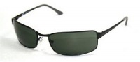 Ray Ban Sunglasses RB 3269 006 Matte Black/Crystal Green, 63mm Ray Ban Sunglasses RB 3269 006 Matte Black/Crystal Green, 63mm