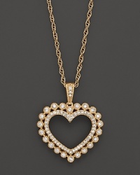 Diamond Heart Pendant Necklace in 14K Yellow Gold, 0.35 ct. tw. Diamond Heart Pendant Necklace in 14K Yellow Gold, 0.35 ct. tw.