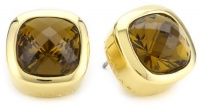T Tahari Smokey Topaz Crystal Singnature Stud Earrings T Tahari Smokey Topaz Crystal Singnature Stud Earrings