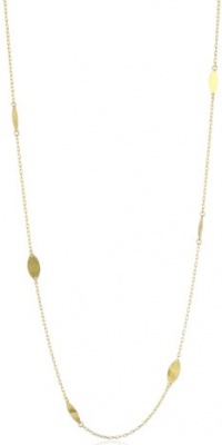 GURHAN Willow Long High Karat Gold Necklace with Leaves, 39.5 GURHAN Willow Long High Karat Gold Necklace with Leaves, 39.5