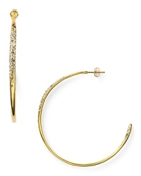 Alexis Bittar's rose gold-plated hoops are a striking example of the label's contemporary edge. With a fluid shape and crystal detailing, these earrings are a style-setting final touch. Alexis Bittar's rose gold-plated hoops are a striking example of the label's contemporary edge. With a fluid shape and crystal detailing, these earrings are a style-setting final touch.
