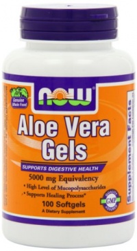 NOW Foods Aloe Vera Gels, 5000mg Softgels, 100-Count NOW Foods Aloe Vera Gels, 5000mg Softgels, 100-Count