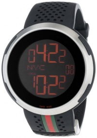 Gucci Men's YA114103 I-Gucci Digital Black Rubber Strap Watch Gucci Men's YA114103 I-Gucci Digital Black Rubber Strap Watch