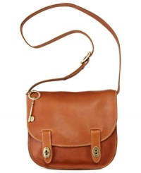 Add an artisanal feel to your accessory wardrobe with this laid-back crossbody from Fossil. Sumptuous leather is accented with delicate detail stitching and two turn lock closures, for a look that's effortlessly on-trend. Add an artisanal feel to your accessory wardrobe with this laid-back crossbody from Fossil. Sumptuous leather is accented with delicate detail stitching and two turn lock closures, for a look that's effortlessly on-trend.