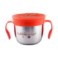 16 Oz. Gooble N Go Stainless Stell Snack Cup - Silver 16 Oz. Gooble N Go Stainless Stell Snack Cup - Silver