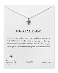 Ward off bad vibes with Dogeared's skull pendant necklace in sterling silver. Armed with this fierce fashion accessory, you're ready to face down any fear. Ward off bad vibes with Dogeared's skull pendant necklace in sterling silver. Armed with this fierce fashion accessory, you're ready to face down any fear.