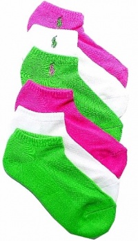 Polo Ralph Lauren Ladies 6-Pack Classic Cotton Sport Socks Shoe Size 4-10.5 (Bright) Polo Ralph Lauren Ladies 6-Pack Classic Cotton Sport Socks Shoe Size 4-10.5 (Bright)