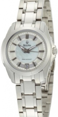 Bulova Women's 96M108 Precisionist Longwood MOP Dial Steel Bracelet Watch Bulova Women's 96M108 Precisionist Longwood MOP Dial Steel Bracelet Watch