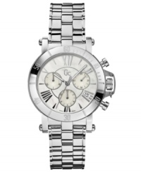Make a powerful statement at every turn. This Femme collection watch from Gc Swiss Made Timepieces shimmers with polished steel, a reflection of enduring style. Make a powerful statement at every turn. This Femme collection watch from Gc Swiss Made Timepieces shimmers with polished steel, a reflection of enduring style.
