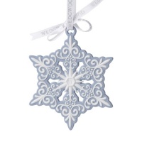 Wedgwood Blue and White Snowflake Ornament Wedgwood Blue and White Snowflake Ornament